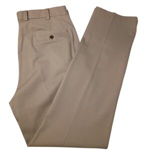 Brooks‎ Brothers Advantage Chino Clark Pants Mens 36 x 34 (33) Beige Cotton Flat